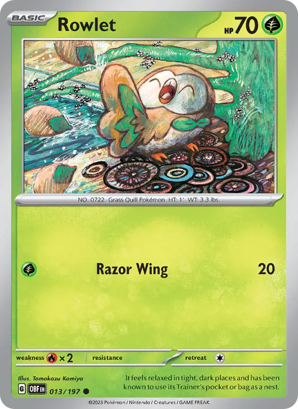 Rowlet, Obsidian Flames #13