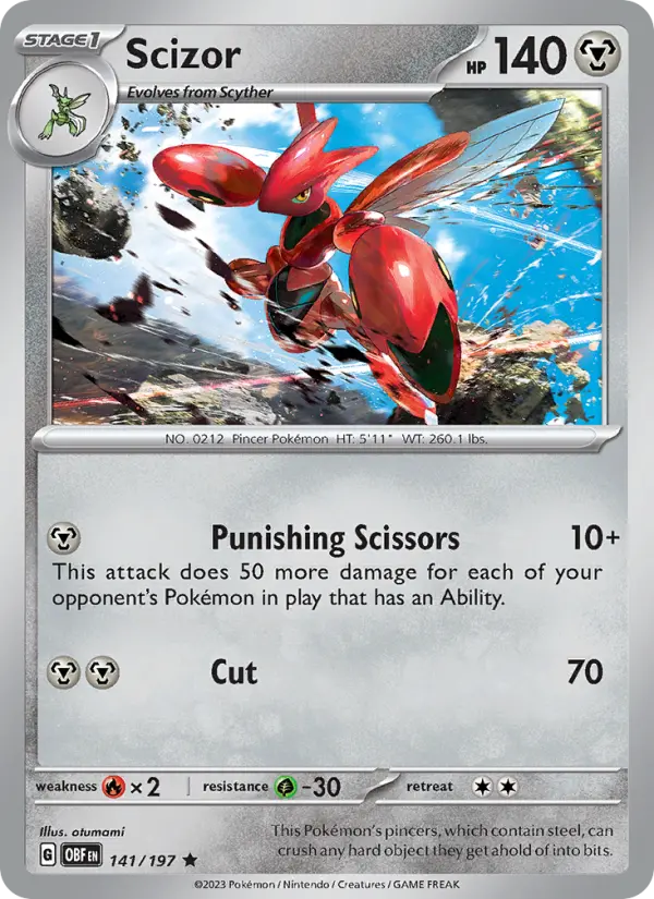 Scizor, Obsidian Flames #141