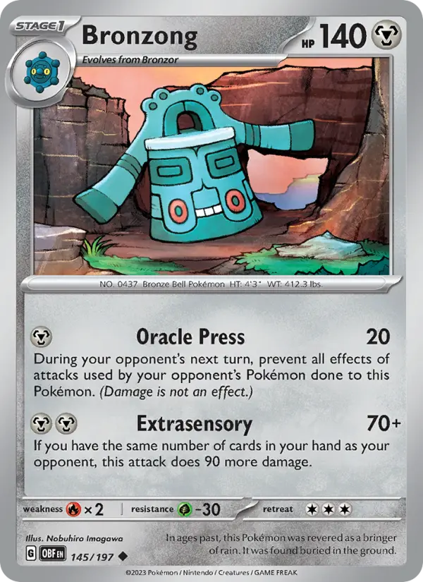 Bronzong, Obsidian Flames #145