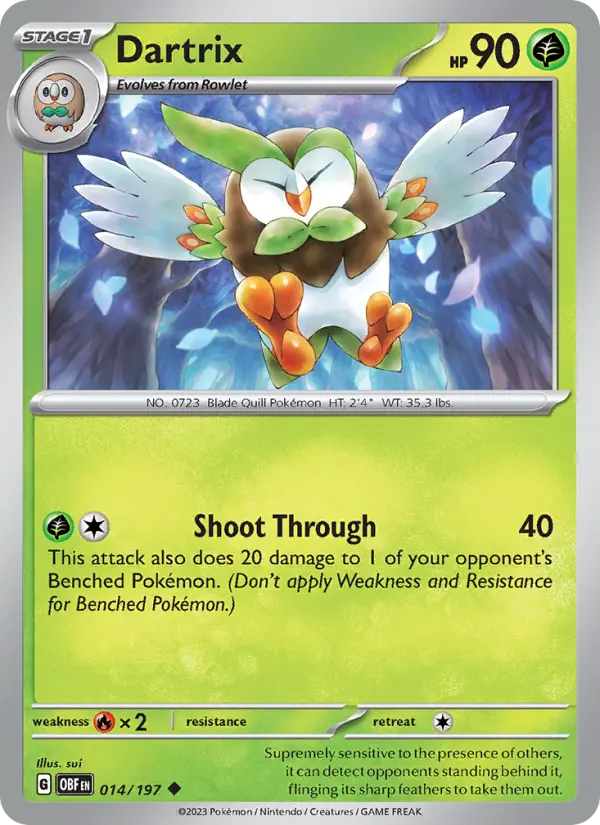 Dartrix, Obsidian Flames #14