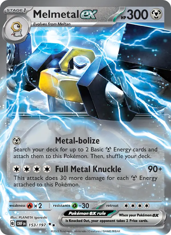 Melmetal ex, Obsidian Flames #153