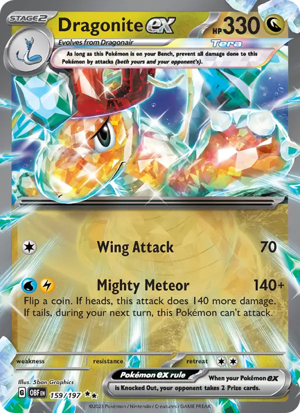 Dragonite ex, Obsidian Flames #159