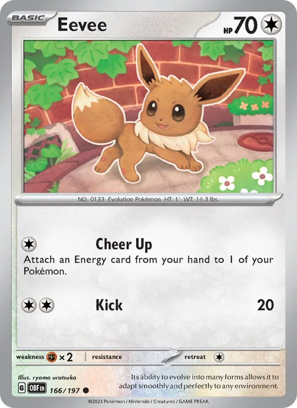 Eevee, Obsidian Flames #166