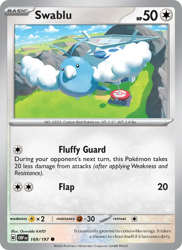 Swablu, Obsidian Flames #169