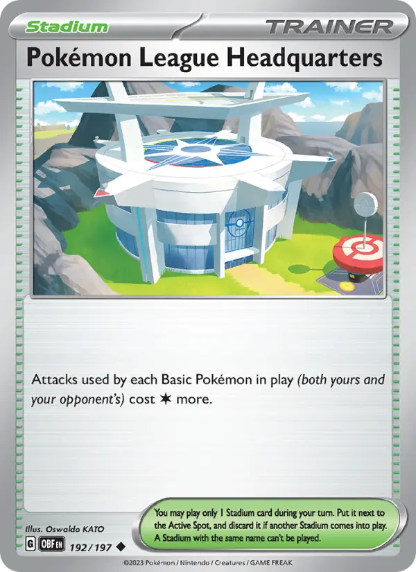 Pokémon League Headquarters, Obsidian Flames #192