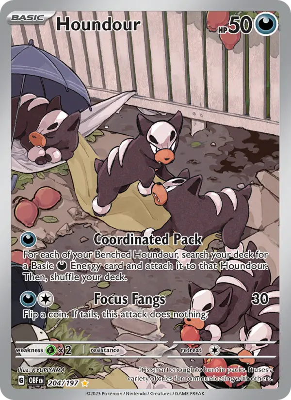 Houndour, Obsidian Flames #204