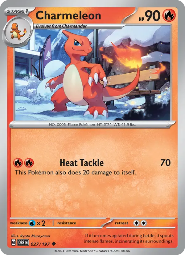 Charmeleon, Obsidian Flames #27