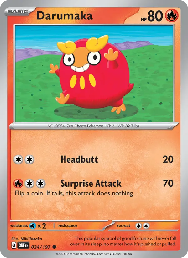 Darumaka, Obsidian Flames #34