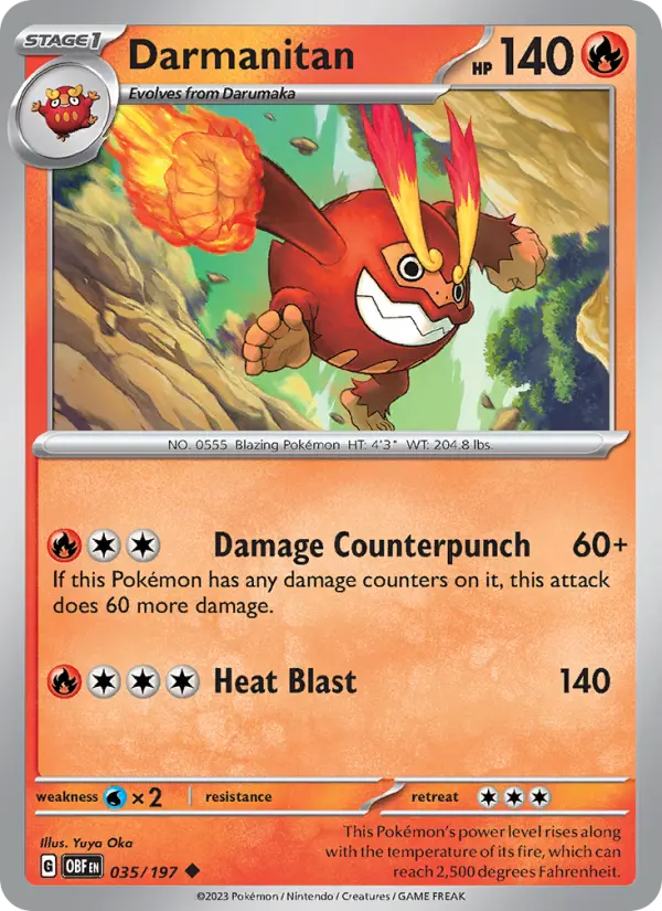 Darmanitan, Obsidian Flames #35