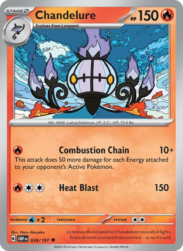 Chandelure, Obsidian Flames #38