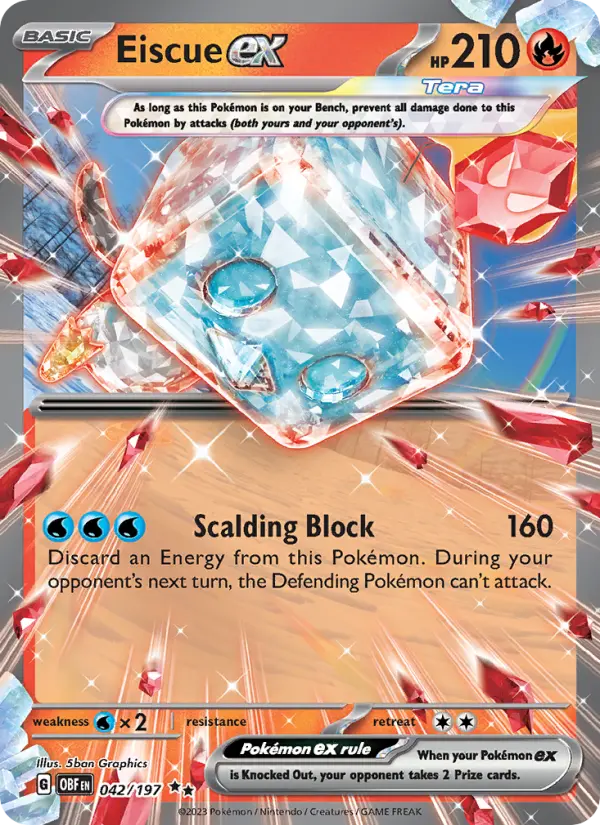 Eiscue ex, Obsidian Flames #42