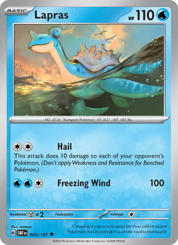 Lapras, Obsidian Flames #45