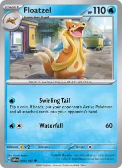 Floatzel, Obsidian Flames #49/197