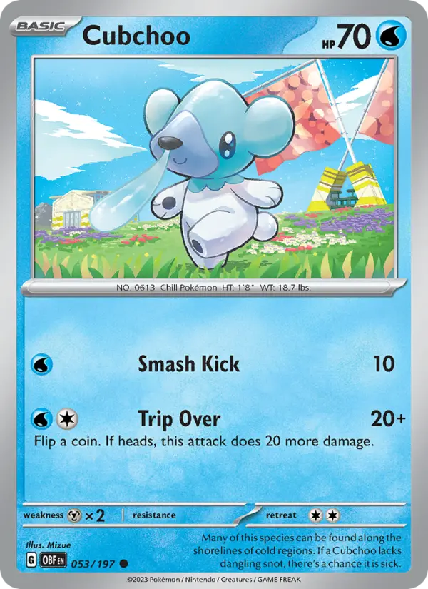 Cubchoo, Obsidian Flames #53