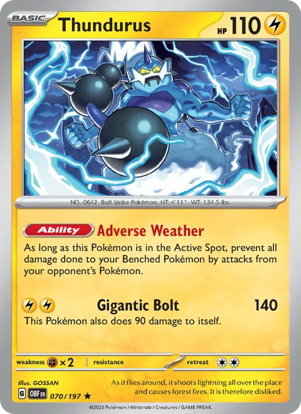 Thundurus, Obsidian Flames #70