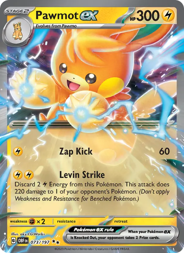 Pawmot ex, Obsidian Flames #73