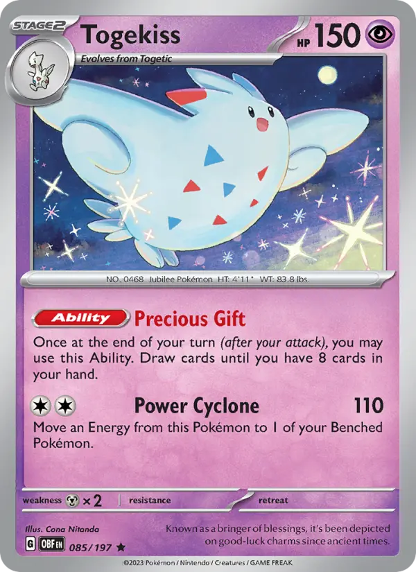 Togekiss, Obsidian Flames #85