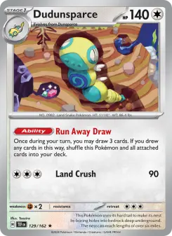 Dudunsparce, Temporal Forces #129/162