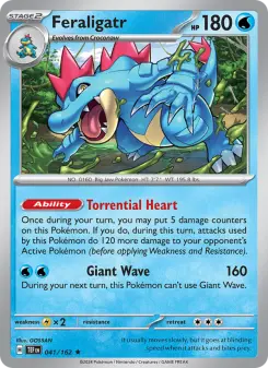 Feraligatr, Temporal Forces #41/162
