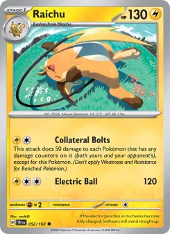Raichu, Temporal Forces #52/162