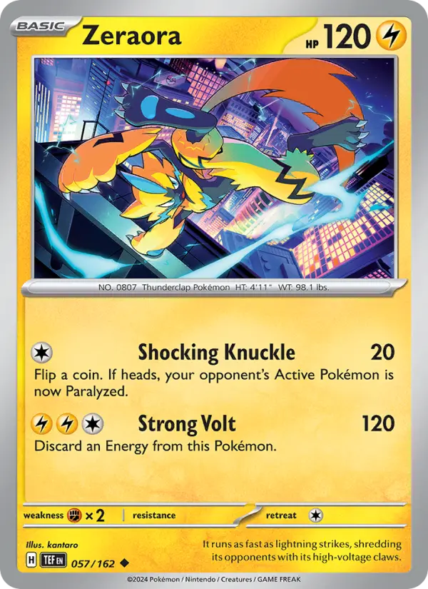 Zeraora, Temporal Forces #57