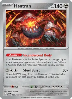 Heatran, Twilight Masquerade #123/167