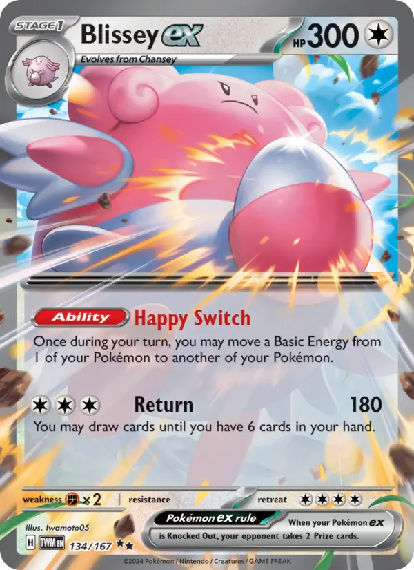 Blissey ex, Twilight Masquerade #134