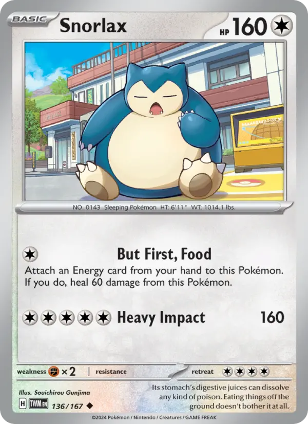 Snorlax, Twilight Masquerade #136