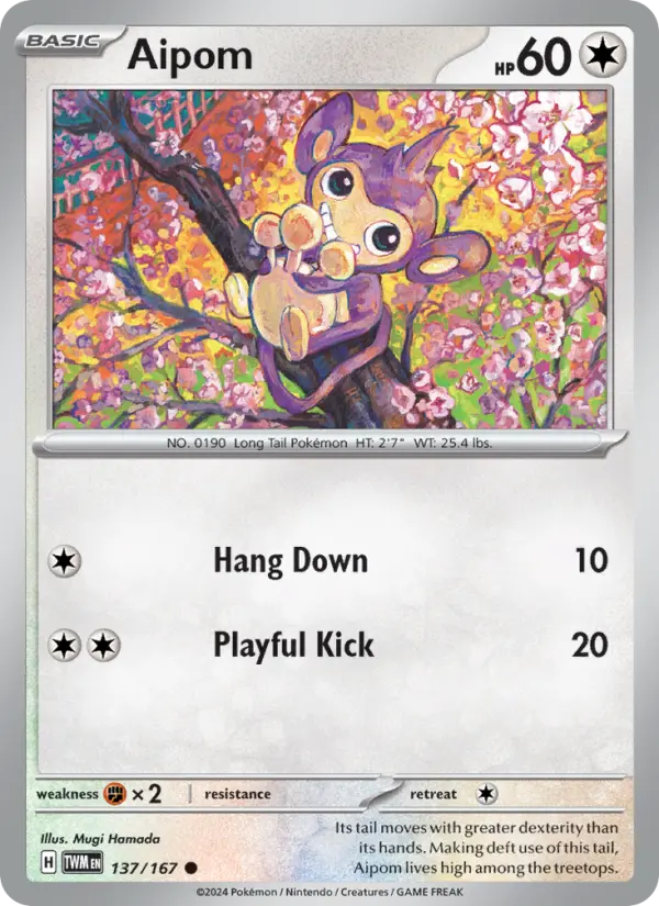 Aipom, Twilight Masquerade #137