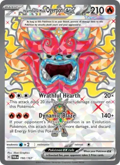 Hearthflame Mask Ogerpon ex, Twilight Masquerade #192/167