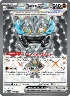 Cornerstone Mask Ogerpon ex, Twilight Masquerade #199/167