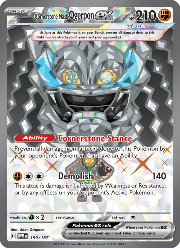 Cornerstone Mask Ogerpon ex, Twilight Masquerade #199