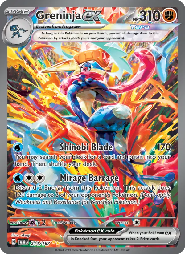 Greninja ex, Twilight Masquerade #214