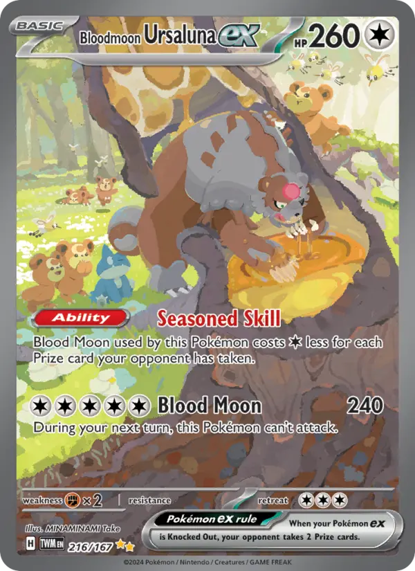 Bloodmoon Ursaluna ex, Twilight Masquerade #216