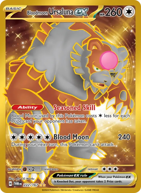 Bloodmoon Ursaluna ex, Twilight Masquerade #222