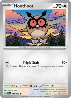 Hoothoot, Stellar Crown #114/142