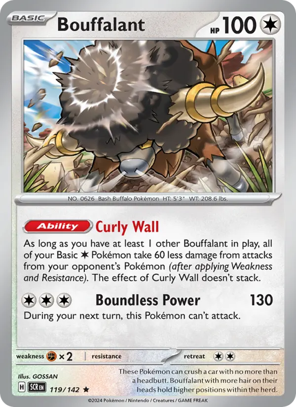 Bouffalant, Stellar Crown #119