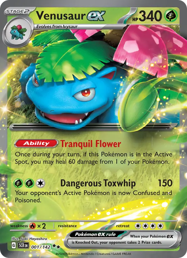 Venusaur ex, Stellar Crown #1