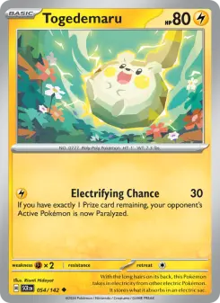 Togedemaru, Stellar Crown #54/142