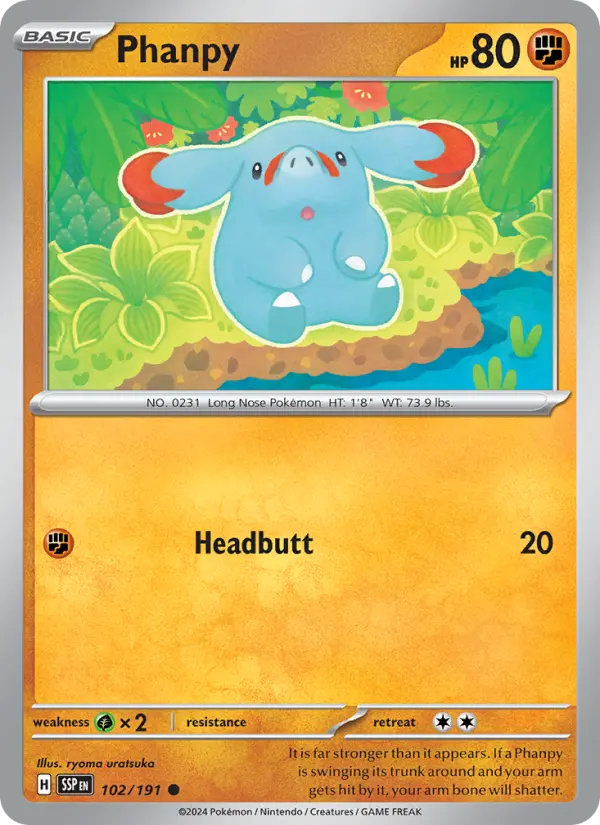 Phanpy, Surging Sparks #102