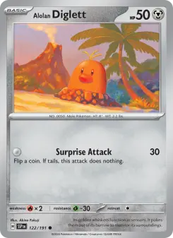 Alolan Diglett, Surging Sparks #122/191
