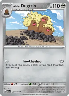 Alolan Dugtrio, Surging Sparks #123/191