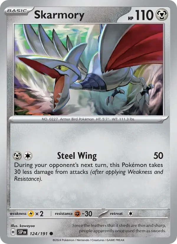 Skarmory, Surging Sparks #124