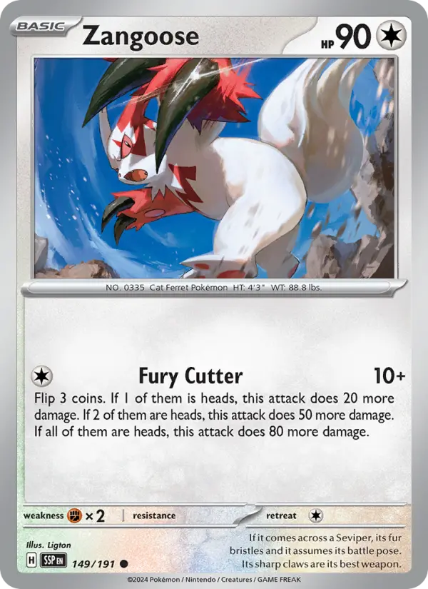 Zangoose, Surging Sparks #149