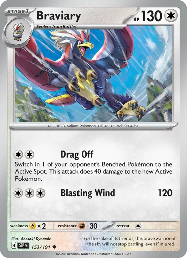 Braviary, Surging Sparks #153