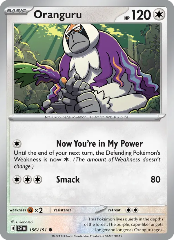 Oranguru, Surging Sparks #156