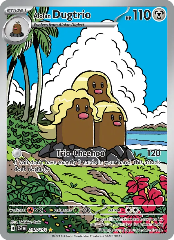 Alolan Dugtrio, Surging Sparks #208