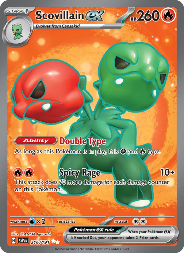 Scovillain ex, Surging Sparks #216