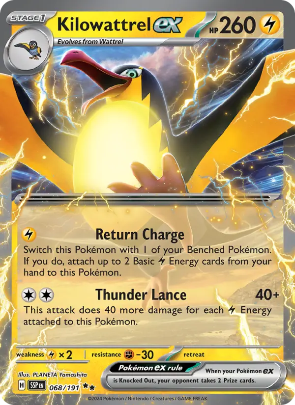 Kilowattrel ex, Surging Sparks #68