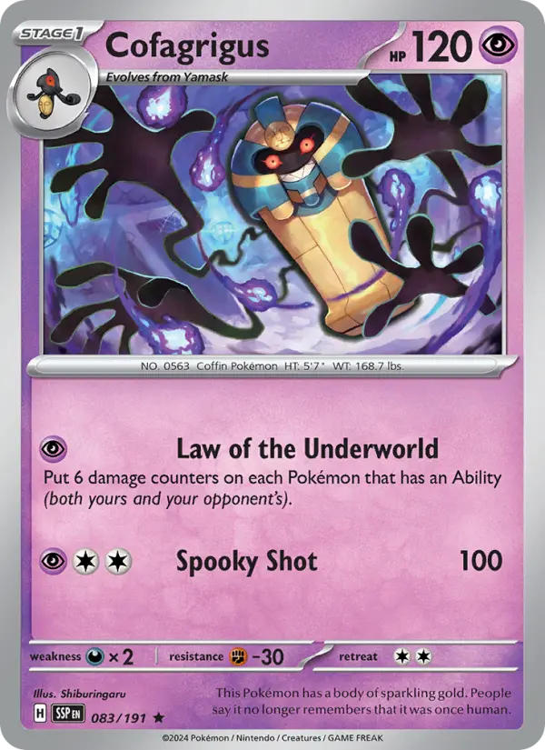 Cofagrigus, Surging Sparks #83